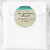 Sticker Rond Inspirational Carve your Blessings in Stone Citati (Sac)