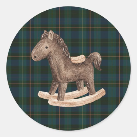 Sticker Rond Inspired Baby Shower (Devant)