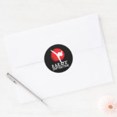 Sticker Rond Instructeur Karate Enseignant Karate Instructeur K (Enveloppe)