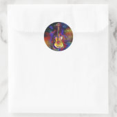 Sticker Rond instrument de guitare (Sac)