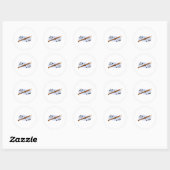 Sticker Rond Instrument enregistreur (Feuille)