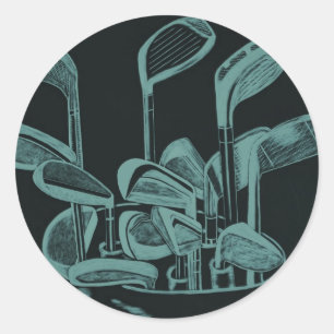 Sticker Rond Instruments de golf