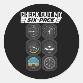 Sticker Rond Instruments de vol Pilote Outils de poste de pilot