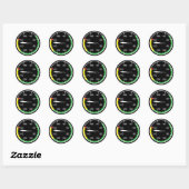Sticker Rond Instruments financiers (Feuille)