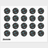 Sticker Rond Instruments financiers (Feuille)