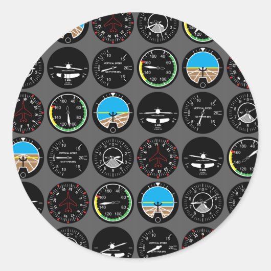 Sticker Rond Instruments financiers (Devant)