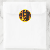 STICKER ROND INSTRUMENTS JAZZ (Sac)