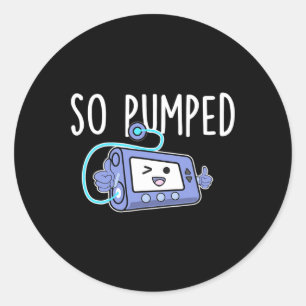 Sticker Rond Insuline Fun Pompe Diabétique Diabète Aware