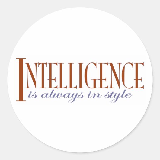 Sticker Rond Intelligence (Devant)