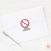 Sticker Rond Interdiction générale, signe d'interdiction (Enveloppe)