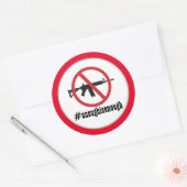 Sticker Rond Interdire AR-15 Suffit (Enveloppe)