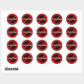 Sticker Rond Interdire la censure (Feuille)