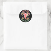 Sticker Rond Interdit Nos Corps (Sac)