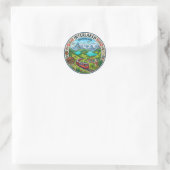Sticker Rond Interlaken Suisse (Sac)