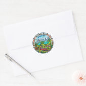 Sticker Rond Interlaken Suisse (Enveloppe)