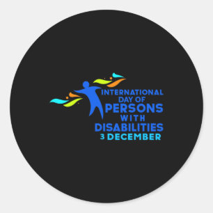 Sticker Rond International Day of Persons with Disabilities