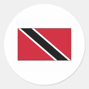 Sticker Rond International de DRAPEAU du Trinidad