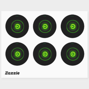 Sticker Rond interrupteur rond label bouton marche/arrêt