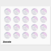 Sticker Rond Intersecter les Chevrons, enregistrer la date (Feuille)