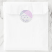 Sticker Rond Intersecter les Chevrons, enregistrer la date (Sac)
