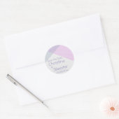 Sticker Rond Intersecter les Chevrons, enregistrer la date (Enveloppe)