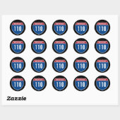 Sticker Rond Interstate 110 (Feuille)