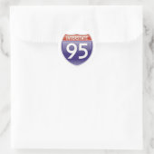 Sticker Rond Interstate 95 (Sac)