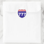 Sticker Rond "Interstate" Heaven 777 (Sac)