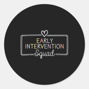 Sticker Rond Intervention précoce Intervention comportementale