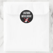 Sticker Rond Intolérant au lactose (Sac)