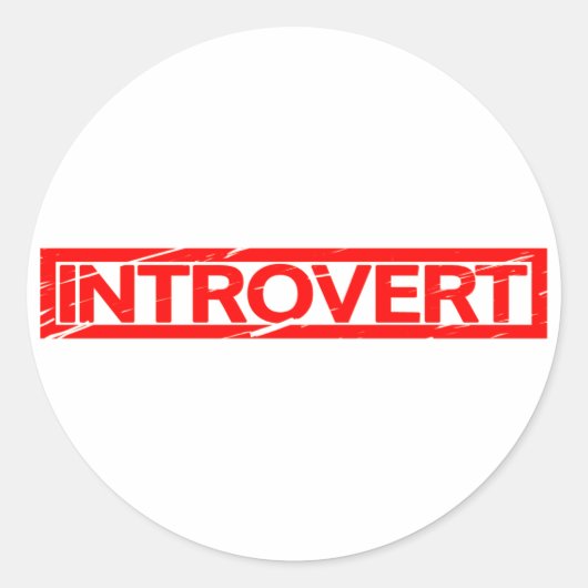 Sticker Rond Introduire le tampon (Devant)