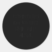 Sticker Rond Introverted But Willing To Discuss Jesus Funny Ant (Devant)