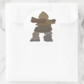 Sticker Rond Inukshuk (Sac)