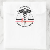 Sticker Rond Investigation de Medicolegal (Sac)