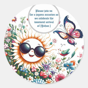 Sticker Rond Invitation