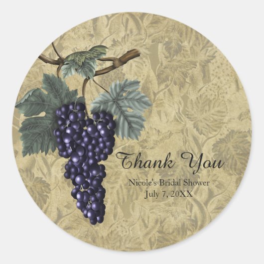 Sticker Rond Invitation à la dégustation de vin de fruits de ra (Devant)