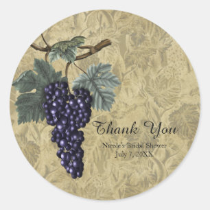 Sticker Rond Invitation à la dégustation de vin de fruits de ra