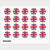 Sticker Rond Invitation britannique Teatime (Feuille)