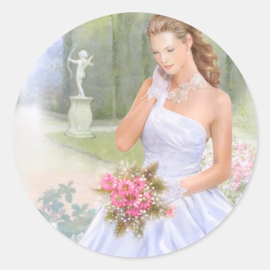 Sticker Rond Invitation de Quinceanera (Devant)