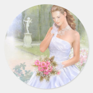 Sticker Rond Invitation de Quinceanera