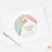 Sticker Rond Invitation Escalade Rock (Enveloppe)