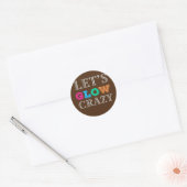 Sticker Rond Invitation folle de Lumineuse Dance Ready (Enveloppe)