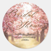 Sticker Rond Invitation pour une fête prénuptiale sous le charm (Devant)