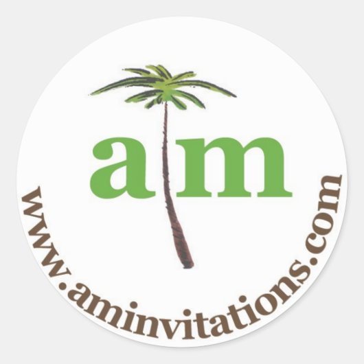 Sticker Rond Invitations Anna Murray (Devant)