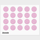 Sticker Rond Invitations mariage Pink Pearl (Feuille)