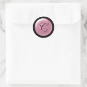 Sticker Rond Invitations Monogrammes C (Sac)