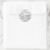 Sticker Rond Iowa (Sac)