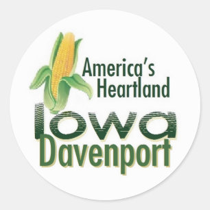 STICKER ROND IOWA