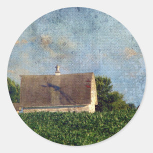 Sticker Rond Iowa Grange rurale 4