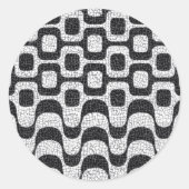 Sticker Rond Ipanema / Copacabana Boardwalk (Devant)